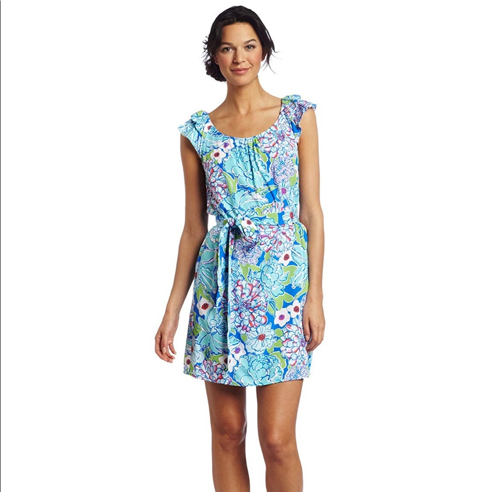 XL Lilly Pulitzer Maya Dress in May Flowers